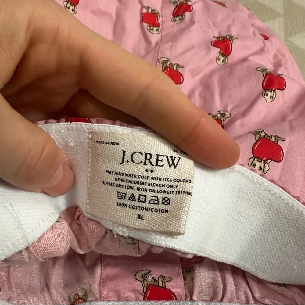 NWOT j crew woven boxers dog and heart
